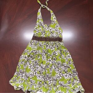 Vintage** Speechless Green and White Floral Dress